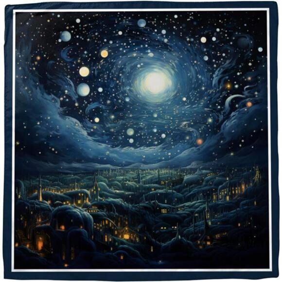 Accessories - Scarf Silk Feeling Large Square Satin Head Hair Wrap Lightweight Fashion Cute